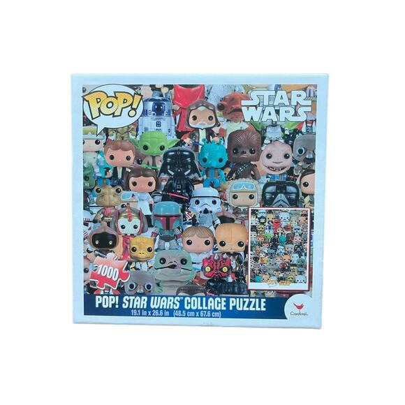 Star Wars Funko Pop! Collage Puzzle, 1000 Piece Puzzle, Star Wars Fans, New - Picture 1 of 4